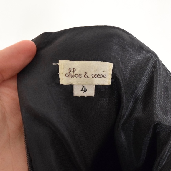 Chloe & Reese Silk Peplum Cocktail Dress - Picture 5 of 7